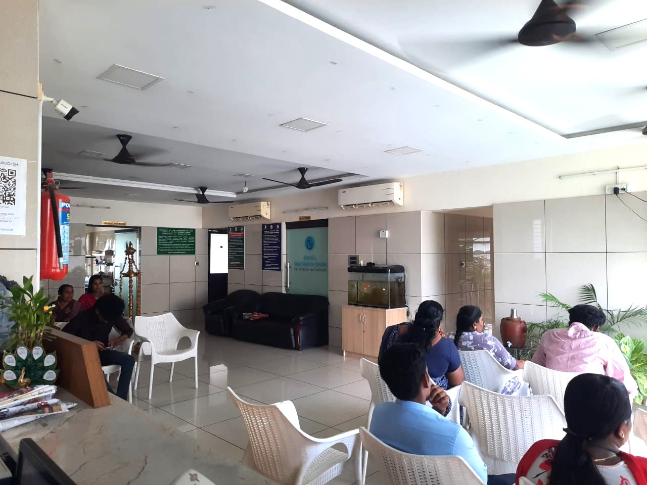 Reception and waiting lounge